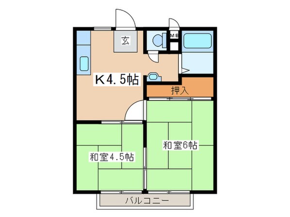 ベイシティメゾンⅠの物件間取画像